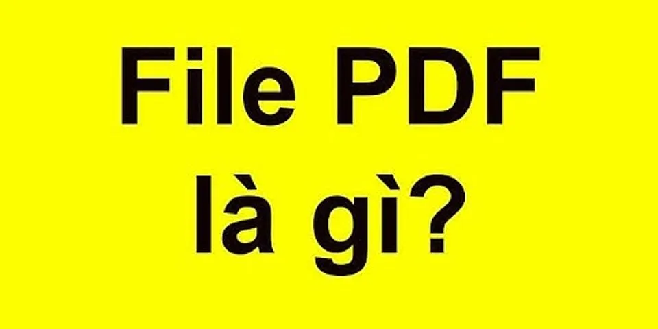 Chia sẻ dưới dạng PDF là gì
