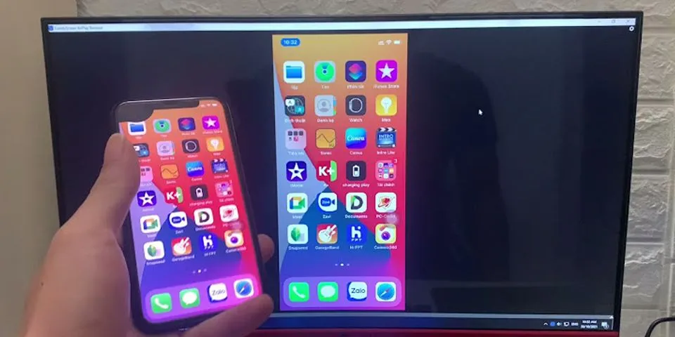 Chia sẻ màn hình iPhone lên máy tính