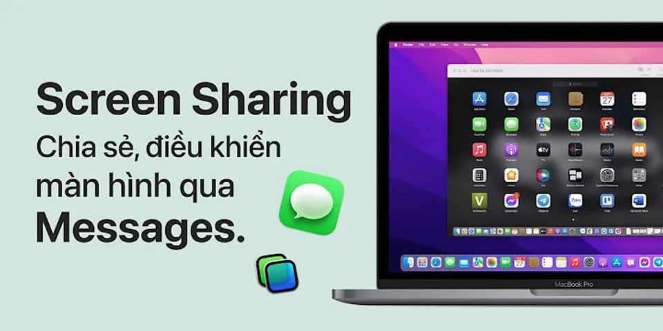 Chia sẻ màn hình macbook qua Messenger