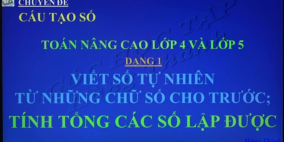 Có bao nhiêu số tự nhiên có 3 chữ số khác nhau được lập từ các số 0, 2 4, 6; 8