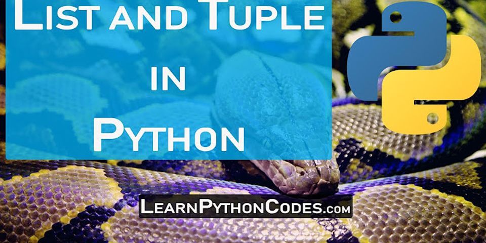 Difference between List and tuple in Python w3schools