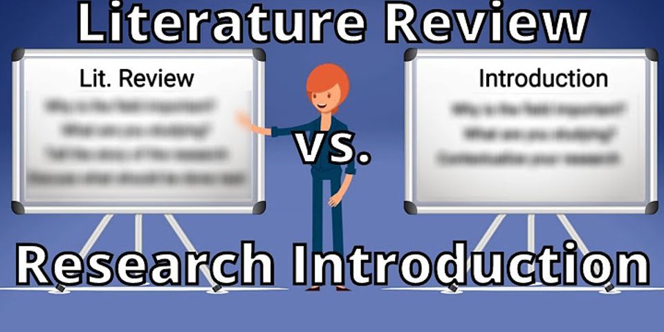 difference between literature review and introduction