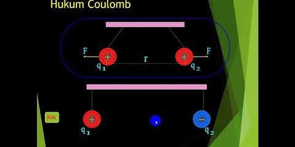 Dua buah benda bermuatan listrik yang didekatkan akan menimbulkan gaya menurut Coulomb gaya ini