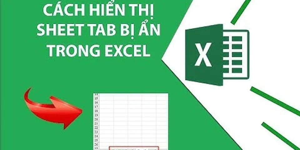 Hiển thị danh sách sheet trong Excel