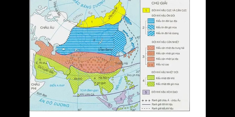 Hình dạng lãnh thổ địa hình ảnh hưởng như thế nào đến khí hậu châu á