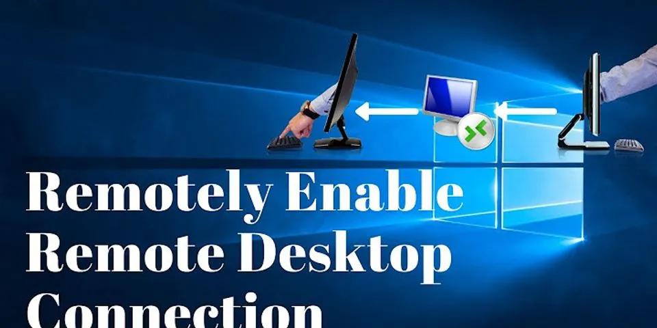 How do I allow remote desktop connection remotely?