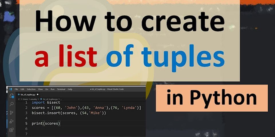 How do you access elements in a list of tuples in Python?