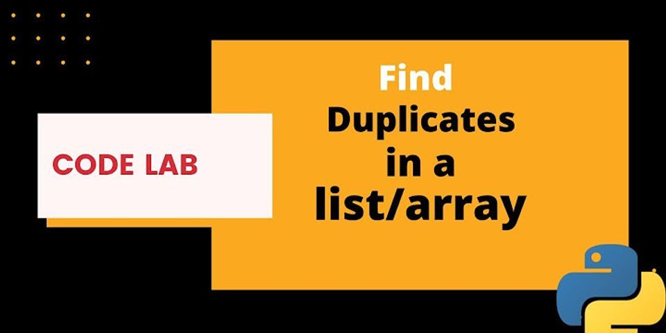 How do you filter duplicates from a list in Python?