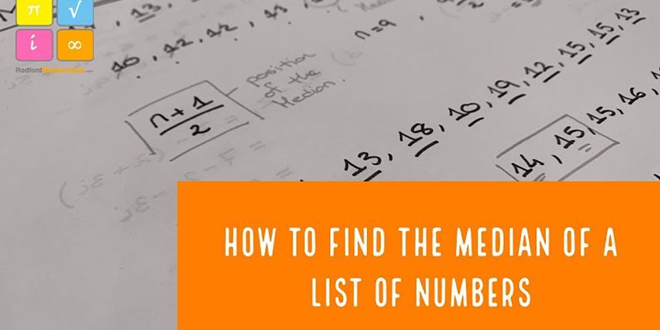 how-do-you-find-the-median-of-a-list