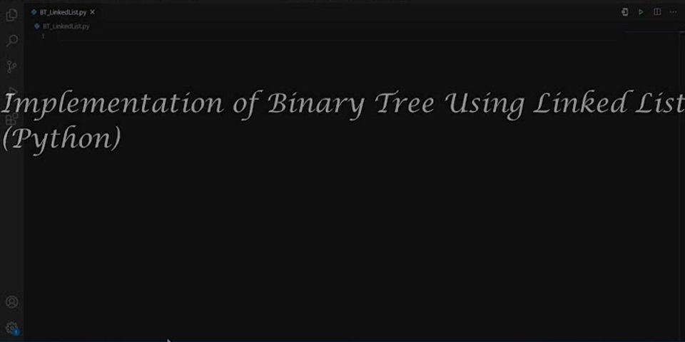How do you implement a binary tree using a linked list?
