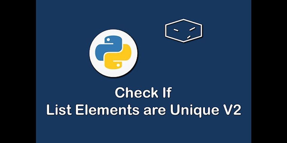 How To Check If All Elements In A List Are Equal Python