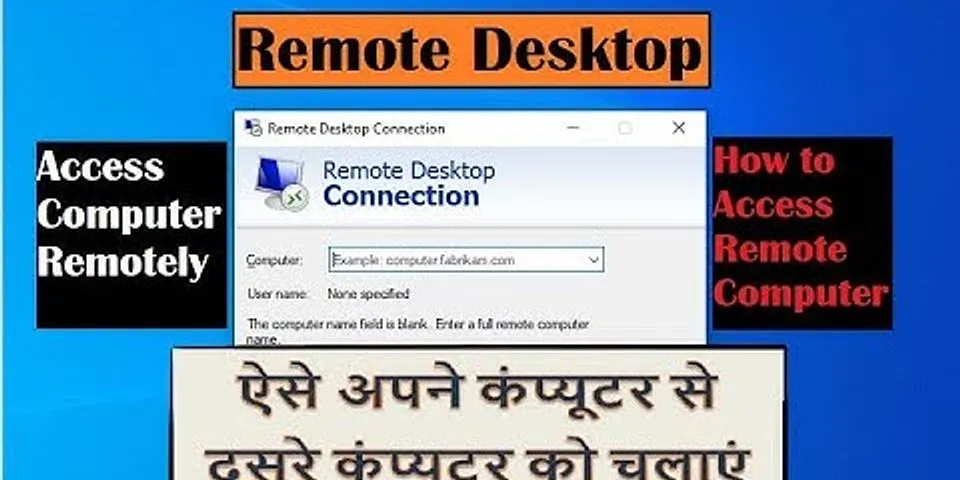 How to check who is using Remote Desktop Connection