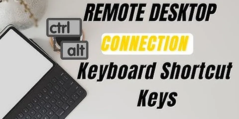How to close remote Desktop Connection with keyboard