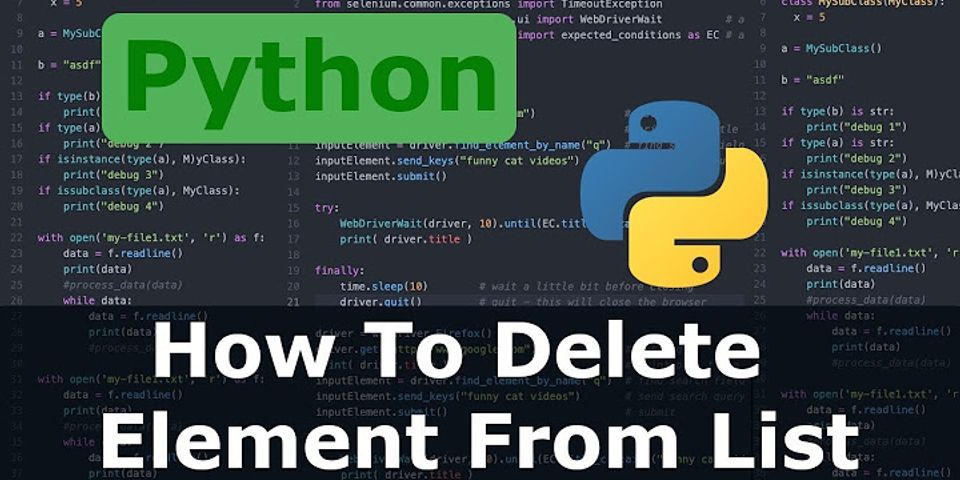 remove-all-the-occurrences-of-an-element-from-a-list-in-python-delft