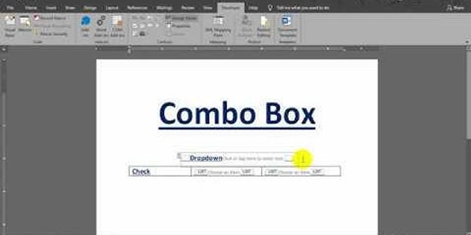 How To Add Values To A Drop Down List In Word