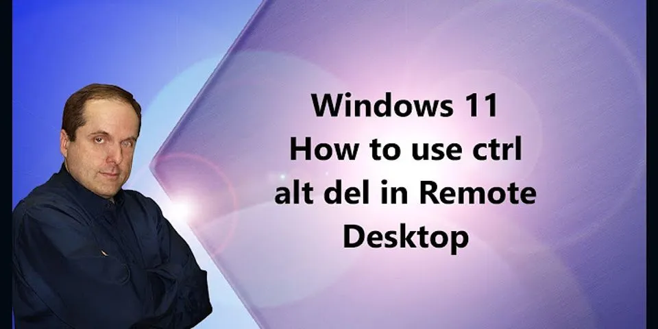 How to press Ctrl+Alt+Del in Remote Desktop on Mac