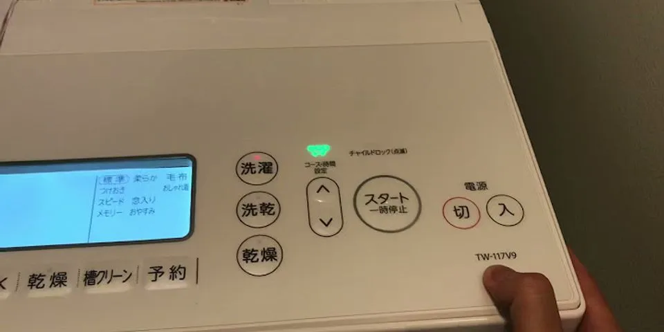 Hướng dẫn sử dụng máy giặt Toshiba TW-BK95G4V