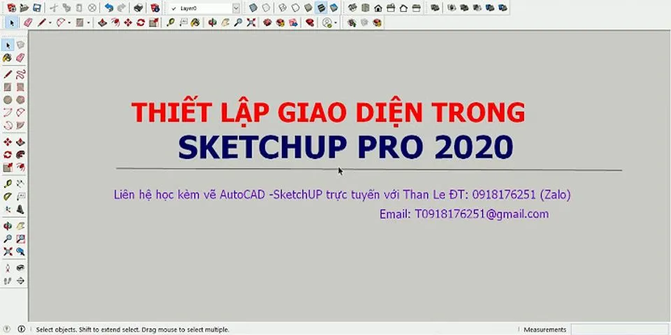 Hướng dẫn sử dụng SketchUp 2022