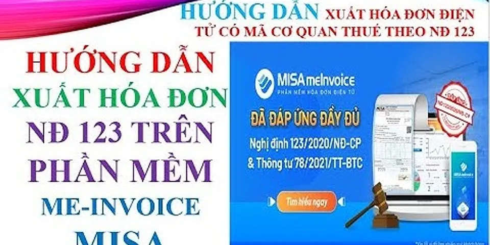 Hướng dẫn xuất hóa đơn điện tử MISA trên web