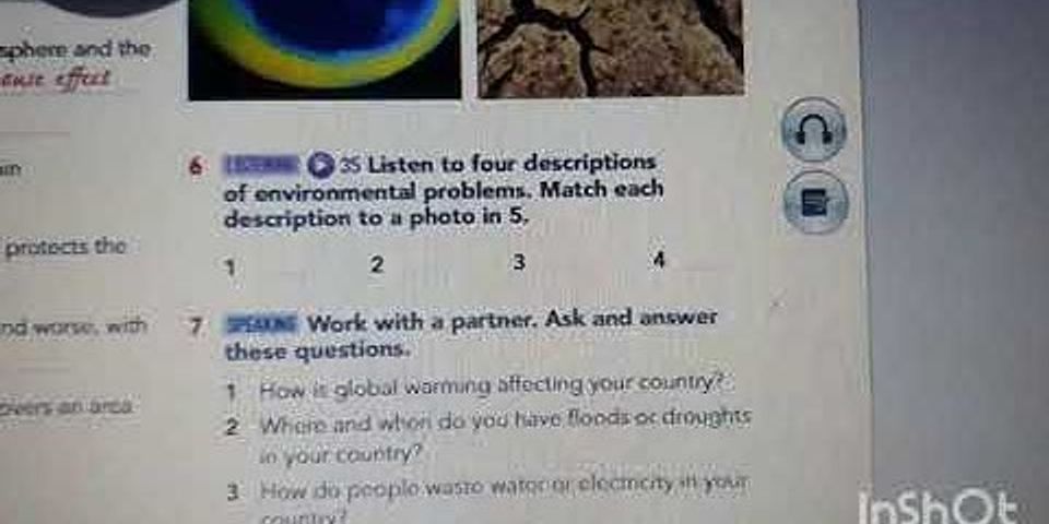IELTS listening natural disasters