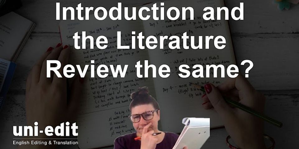 is a literature review the same as a research paper