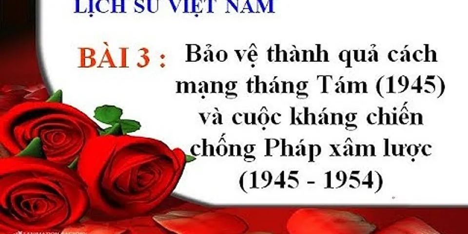 Kẻ thù chính của cách mạng Việt Nam sau Cách mạng tháng Tám năm 1945