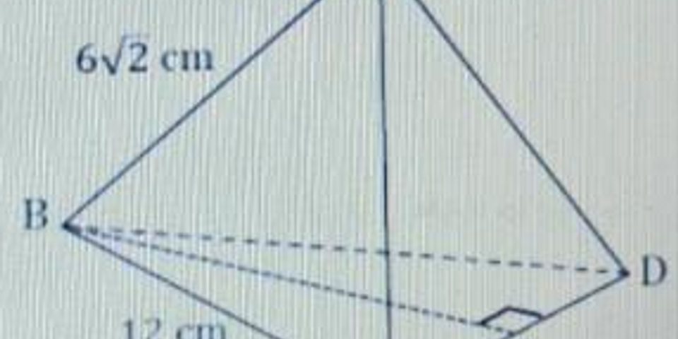Limas beraturan t abcd mempunyai panjang ab 12 cm dan ta 18 cm jarak titik t ke bidang alas adalah