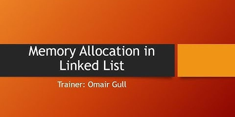 Linked list is generally considered as an example of _________ type of memory allocation