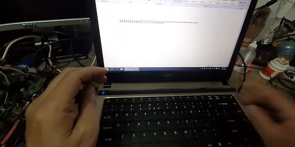 Lỗi bàn phím laptop Asus gõ chữ ra số