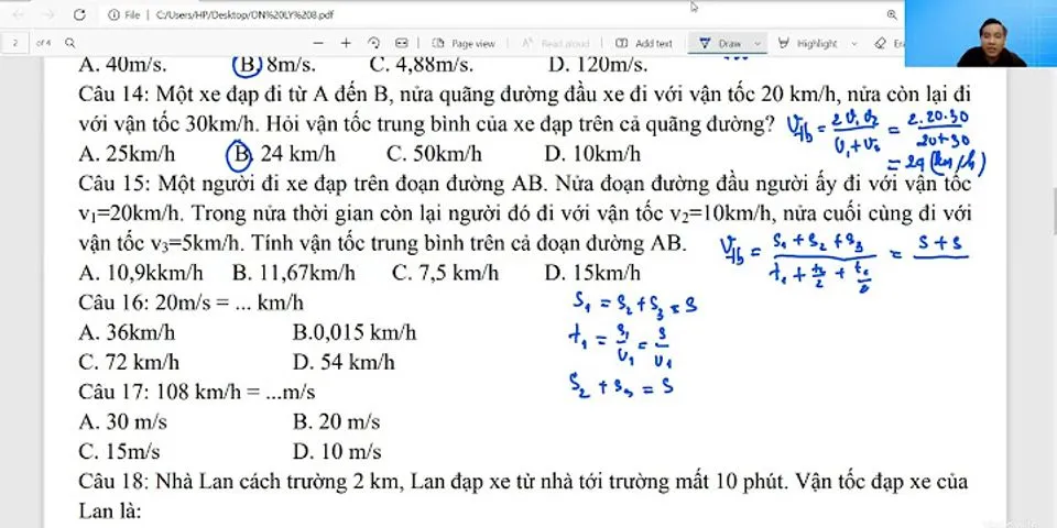 Một người đi bộ với vận tốc 4 km h hỏi người đó đi 48 phút được quãng đường dài bao nhiêu mét