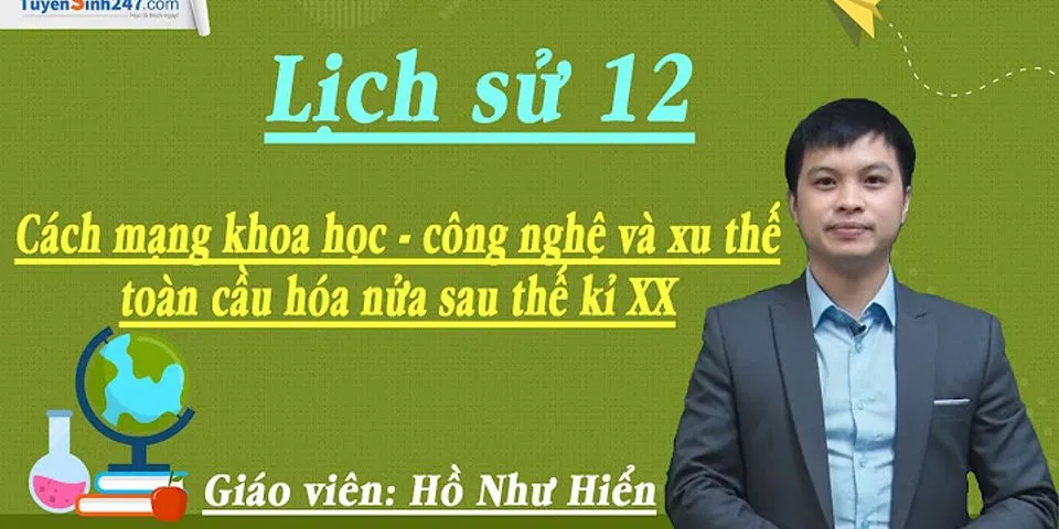 Mỹ là nơi khởi đầu của cách mạng khoa học -- kĩ thuật lần thứ hai là do