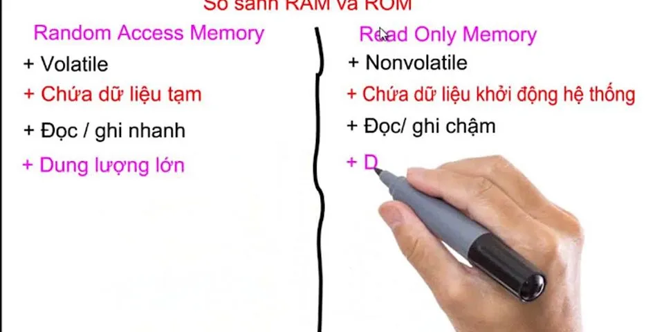 Nếu sự giống nhau và khác nhau giữa Rom và Ram giữa bộ nhớ trong và bộ nhớ ngoài