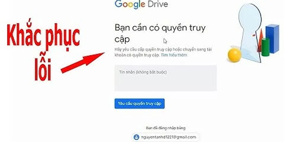 Ngừng nhận chia sẻ Google Drive