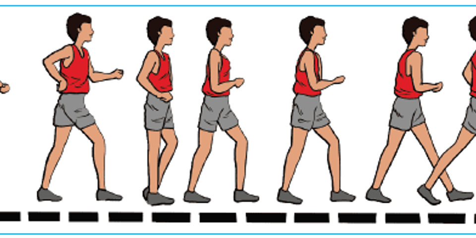 Memasuki jalan adalah cara finish garis perlombaan pada cepat Teknik Melewati