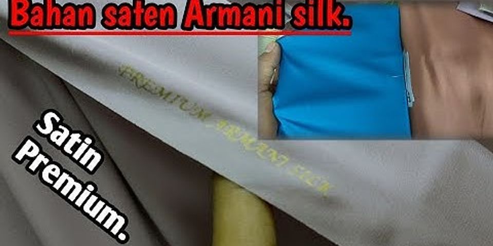 Perbedaan Kain Silk Dan Satin