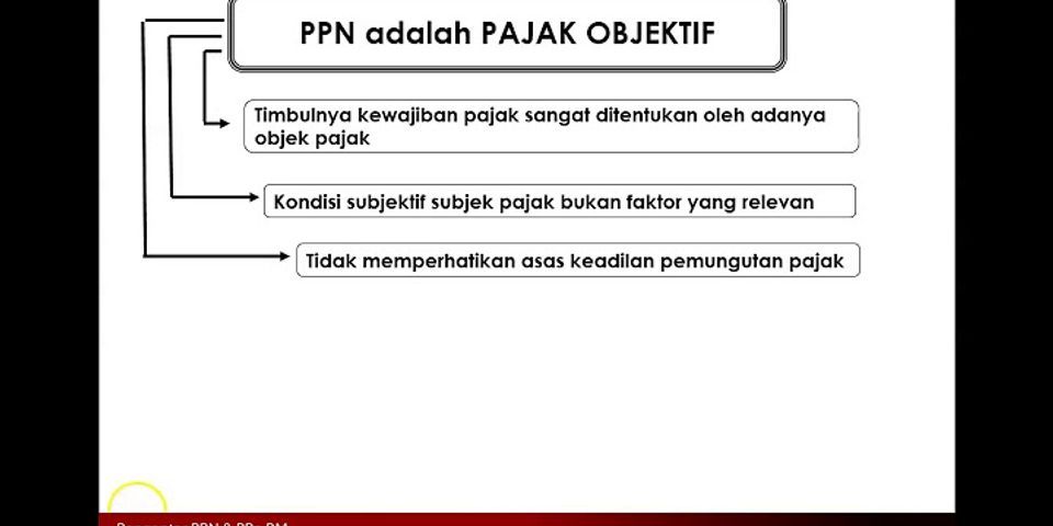 Perbedaan pajak subjektif dan objektif