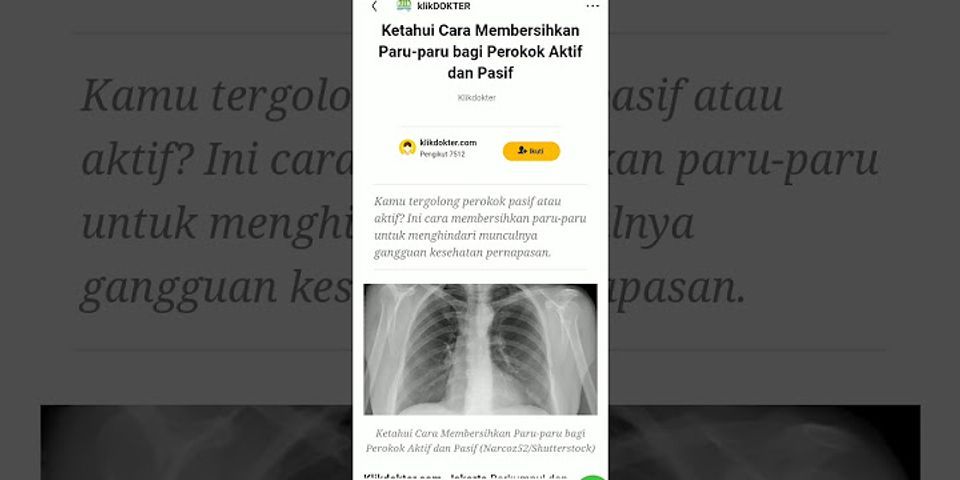 Perbedaan Paru Paru Perokok Aktif Dan Pasif