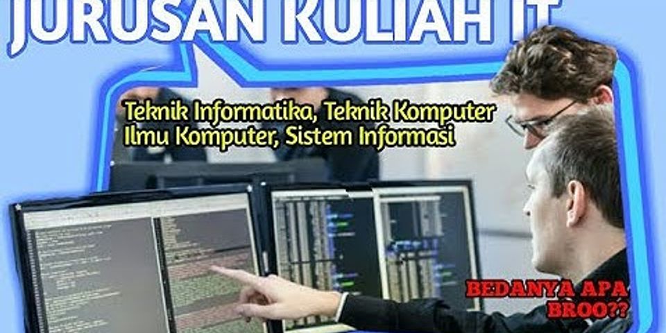 Perbedaan Teknik Komputer Dan Teknik Informatika