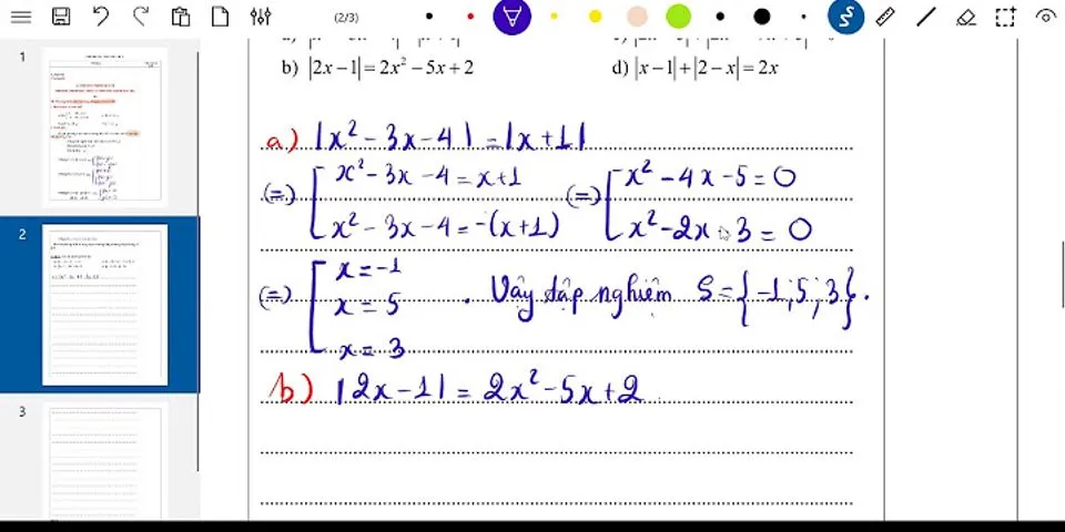 Phương trình sau có bao nhiêu nghiệm giá trị tuyệt đối x - 2 = 2 - x