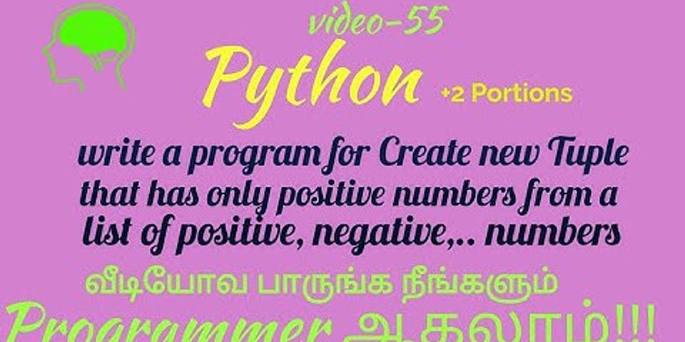 Python program to print positive and negative numbers in a list