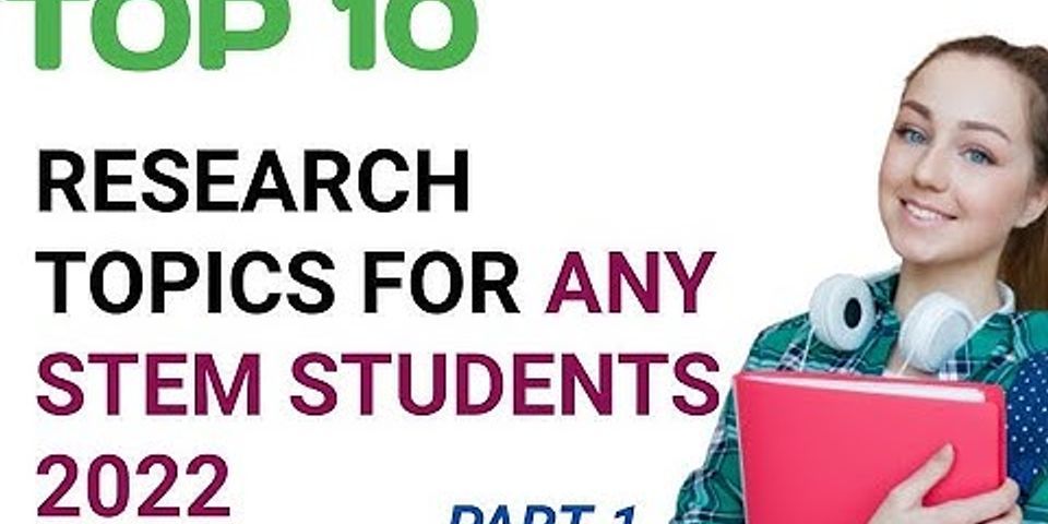 research topics for stem students in the philippines