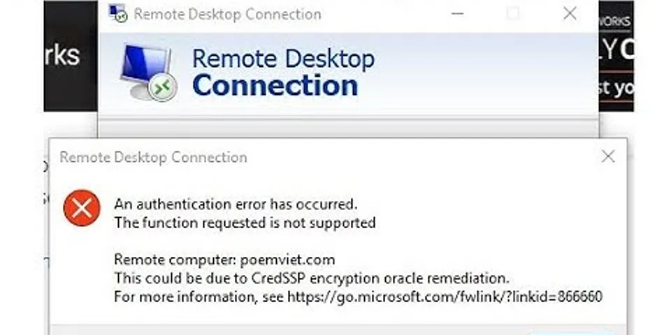 Remote desktop cant connect to the remote computer for one of these reasons là gì