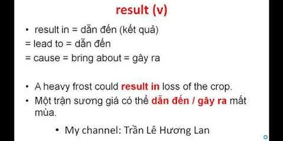 Result of là gì