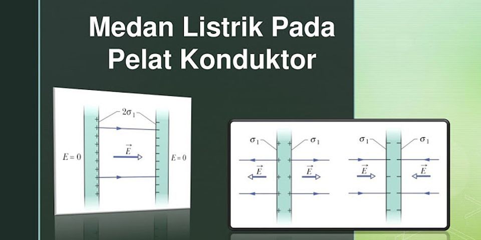 Rumus Kuat Medan Listrik Pada Pelat Konduktor