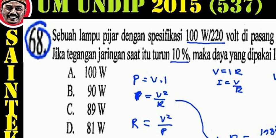 Sebuah Lampu Pijar 100 Watt 220 Volt Dinyalakan 24 Jam Energi Listrik ...