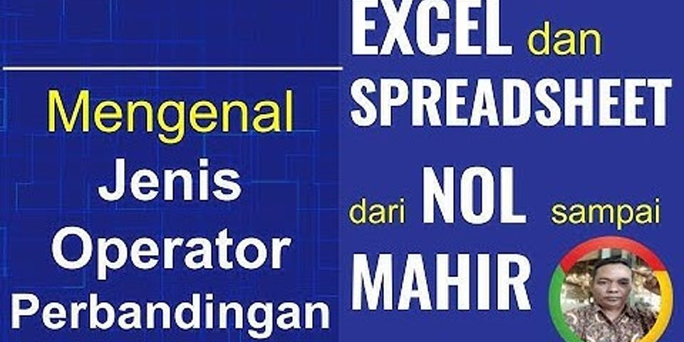 Sebutkan 5 Jenis Operator Perbandingan Dalam Bahasa Pemrograman