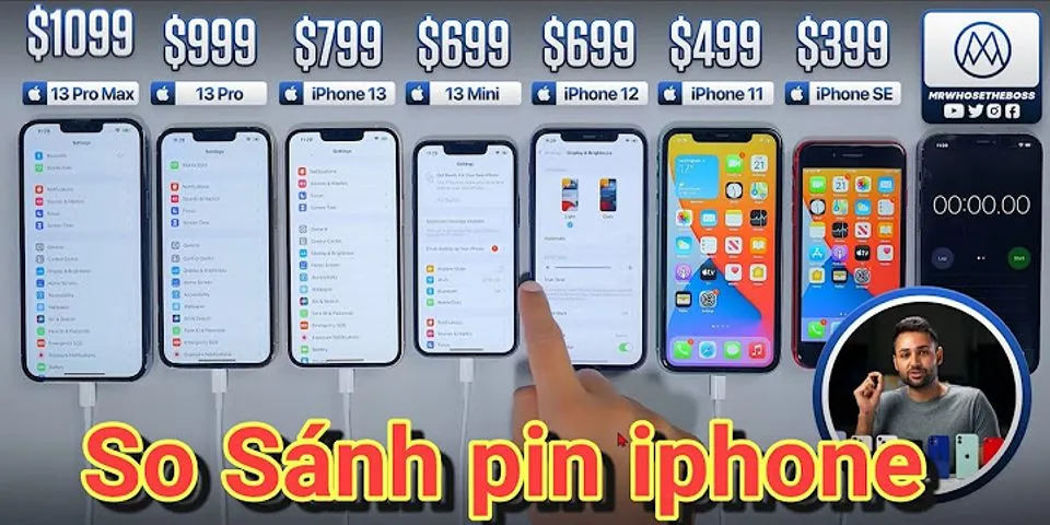 So sánh pin iphone 12 và 13