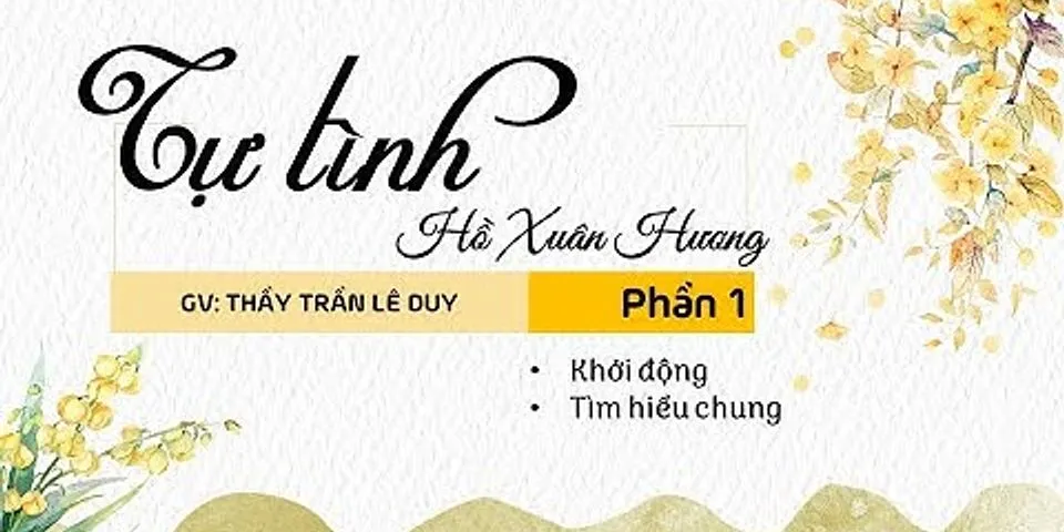 So sánh Tự tình 2 và chinh phụ ngâm