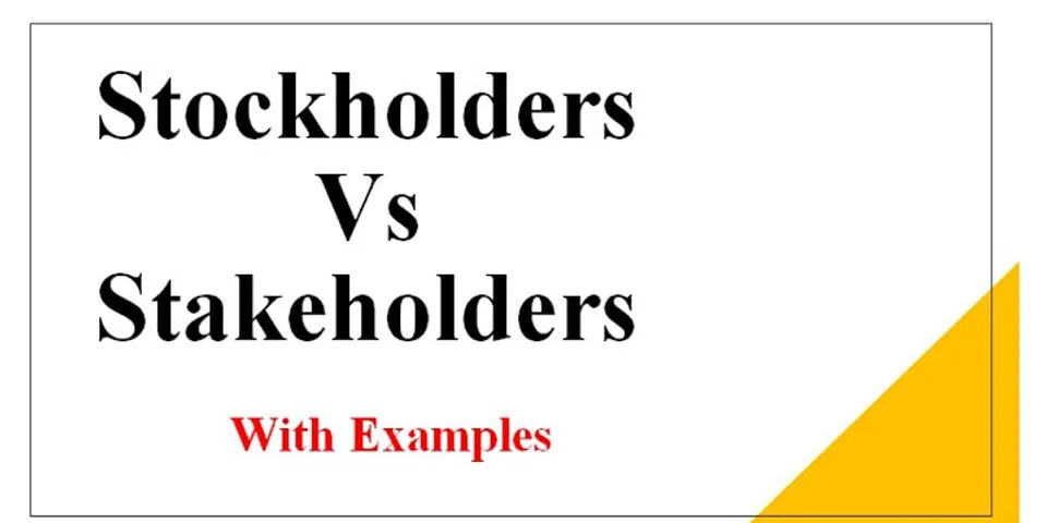 Sự khác nhau giữa shareholder và stockholder