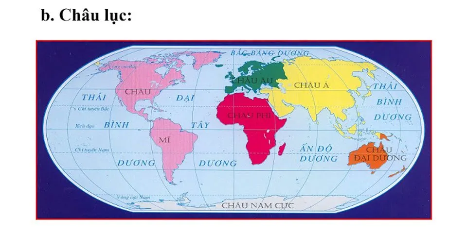 Sự khác nhau và giống nhau giữa lục địa và châu lục